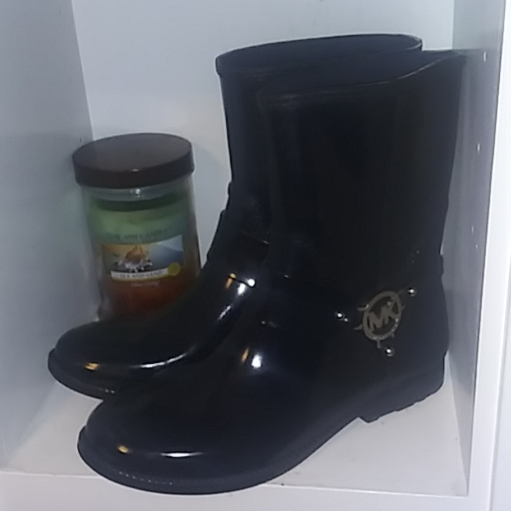 Rain boots Navy MK authentic calf boots